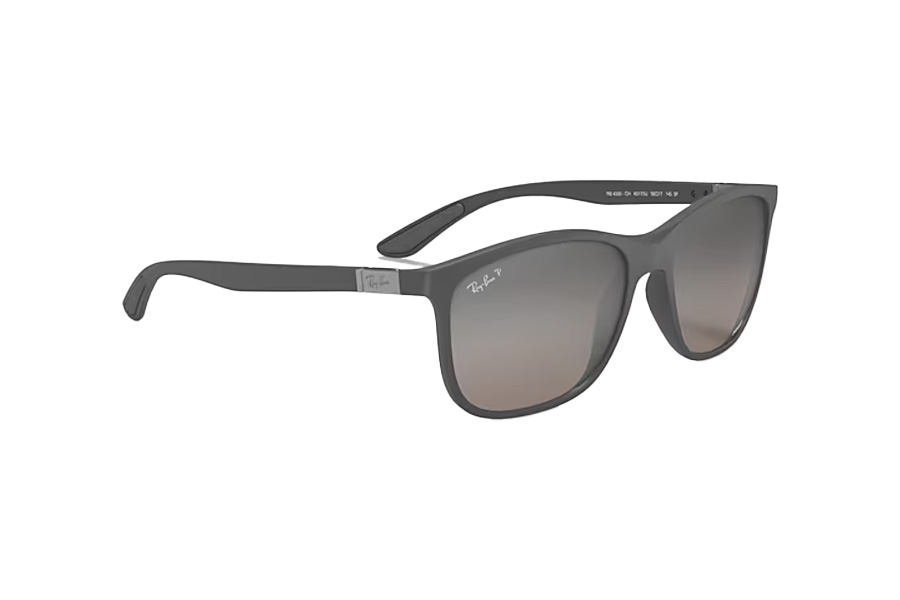 RAY BAN RB4330CH CHROMANCE Grey with Silver Lenses